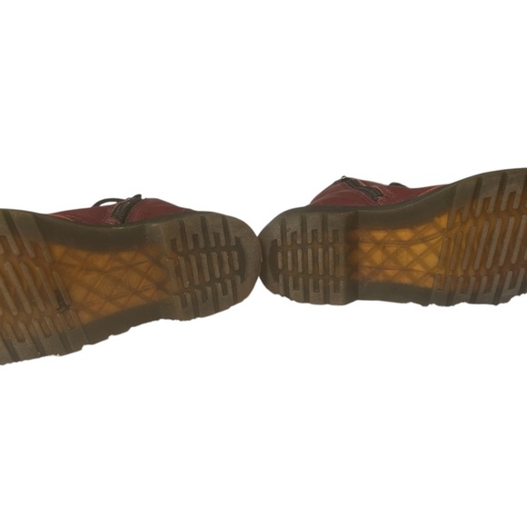 Dr. Martens Red Leather Boots youth 3 - Picture 3 of 4